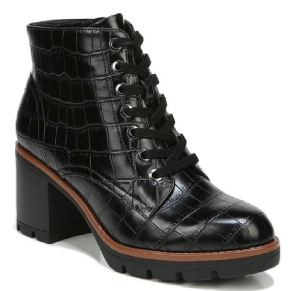 Naturalizer Madalynn Boots in Croc Print